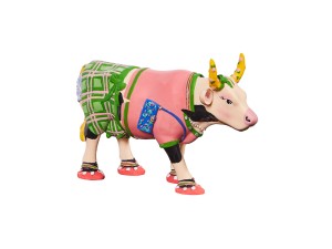 CowParade, figurka-krówka PRINCESS PREPPY, średnia/poliresing