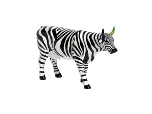 CowParade, figurka-krówka THE GREENHORN, duża/poliresing