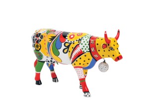 CowParade, figurka-krówka KICK, duża/poliresing
