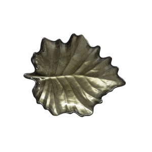 Easy Life/Nuova R2S, szklana patera 21x18 cm - JESIENNE LIŚCIE