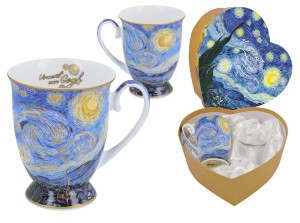 Carmani, 2x kubek w sercu - VAN GOGH/Gwiaździsta noc
